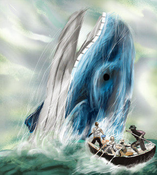 Whale boat mouth man water - a boat free wallpaper for tablet