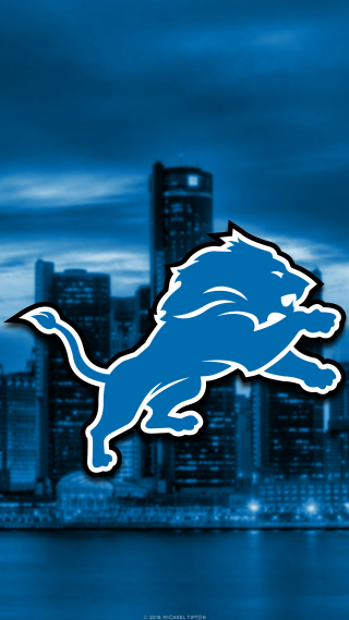 Detroit lions logo city skyline - official medium free wallpaper for mobile