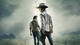 Two men standing field sky 2 - a cowboy hat free wallpaper