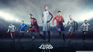 Soccer players group photo stadium - a stadium free wallpaper for desktop