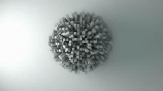Circular square abstract geometry greyscale - small square free wallpaper