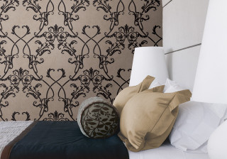 Bed white black pillow lamp - high detail 8 k free wallpaper