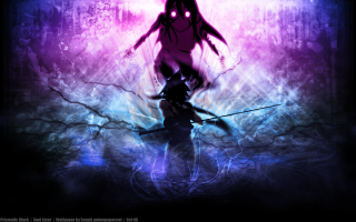 Woman sword purple blue demon - ufotable free wallpaper
