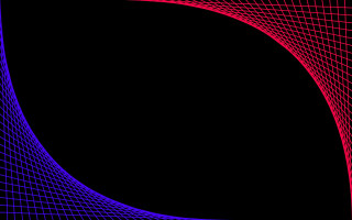 Black background red blue wave - smooth gradient free wallpaper for desktop