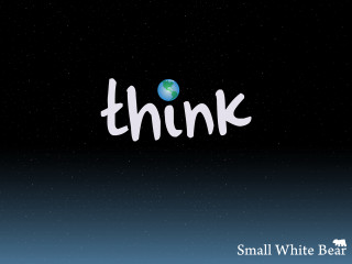 Think white ink blue earth - a blue earth free wallpaper