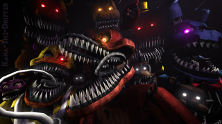 Animated characters glowing eyes teeth - animated character free wallpaper