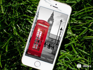 Phone red phone booth grass - a clock tower in the background free wallpaper