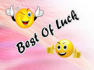 Smiley best of luck claire - a smiley face free wallpaper