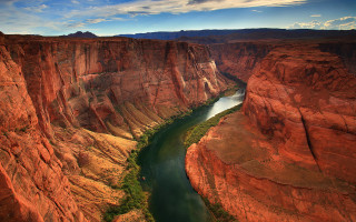 River canyon mountains desert blue 2 - mountain and cliffs free wallpaper