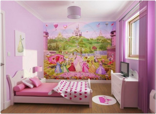 Pink bedroom magical realism disney - fantasy style free wallpaper