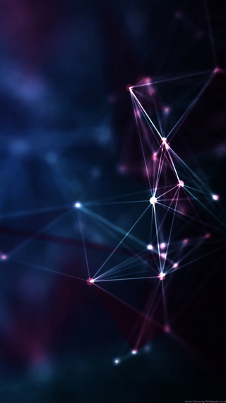 Blue purple background lines dots - generative free wallpaper for mobile