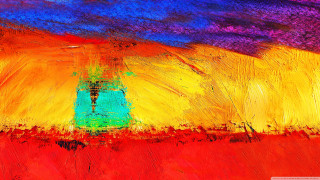 Autumn sunset gradient sky fire - free abstract wallpaper for desktop