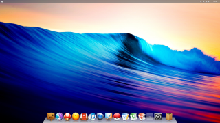 Desktop computer wave sunset background - a desktop computer free wallpaper