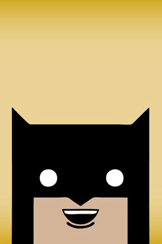 Batman mask smile yellow background - altichiero free wallpaper for mobile