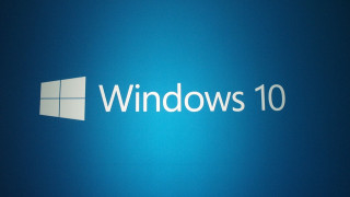 Blue wall windows10 logo white 2 - the window 10 logo free wallpaper
