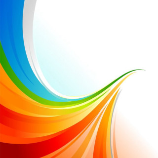 Colorful background white space wave - text free wallpaper for tablet