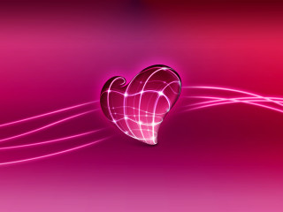 Heart shaped pink background lines - line free wallpaper