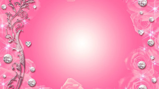 Pink background rose diamonds border 2 - the bottom of the page free wallpaper for desktop