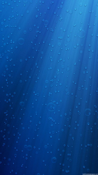 Blue ocean water droplets light - free rain wallpaper for mobile