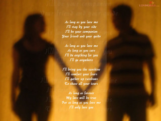 Couple poem wall shadow standing - a poem free wallpaper