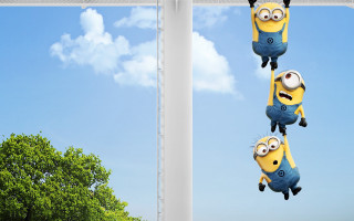 Minions hanging pole trees background 2 - a pole free wallpaper