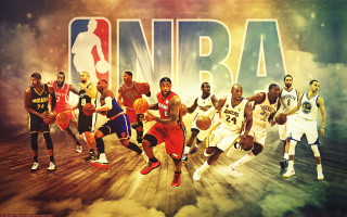 Basketball players nba sign group - a large sign free wallpaper