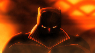 Batman red light yellow light - a black mask free wallpaper