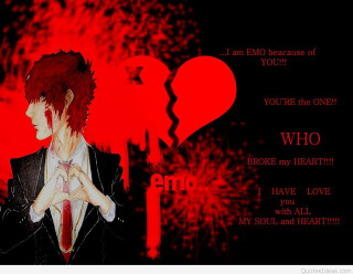 Man red hair suit holding - a broken heart free wallpaper