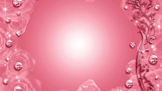 Pink rose diamond holography moon - a place free wallpaper