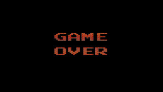 Game over red text black - dot free wallpaper