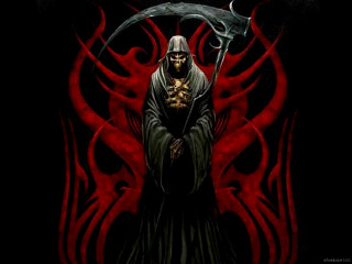 Grimpy gothic death anne coat - death free wallpaper