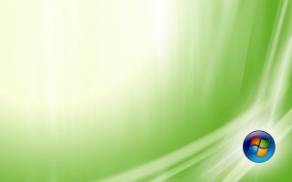 Green background blue white logo - objective abstraction free wallpaper
