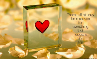 Glass block heart quote about - there free wallpaper
