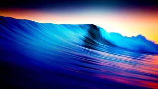 Breaking wave ocean sunset sunrise 3 - sunrise time free wallpaper