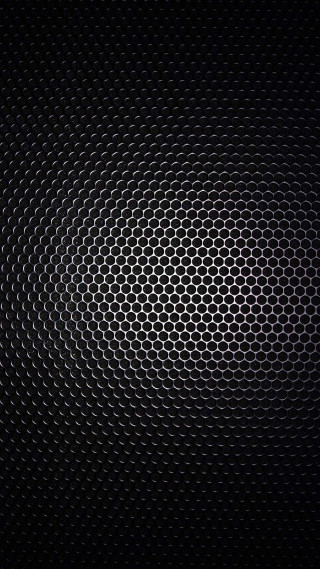 Black background circular pattern circles 2 - a white center in the middle free wallpaper