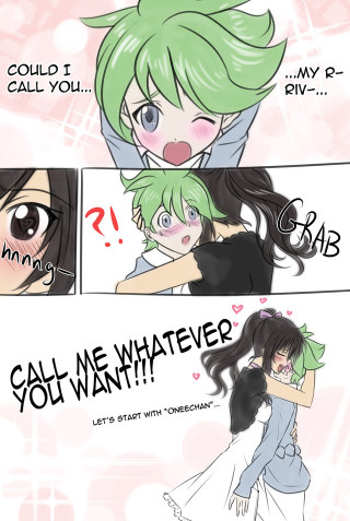 Comic strip girls hugging green - two girl free wallpaper for mobile