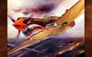 Plane sharkmouth rednose painting image - a red nose free wallpaper