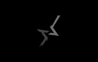 Lightning bolt black white abstract - minimalist free wallpaper for desktop