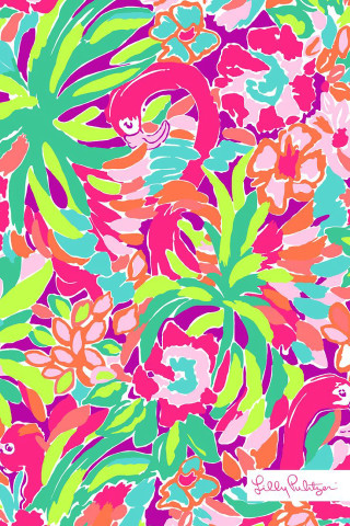 Colorful floral pink background maximalism - maximalism free wallpaper for mobile