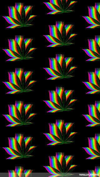 Colorful flower pattern black background - psychedelic free wallpaper