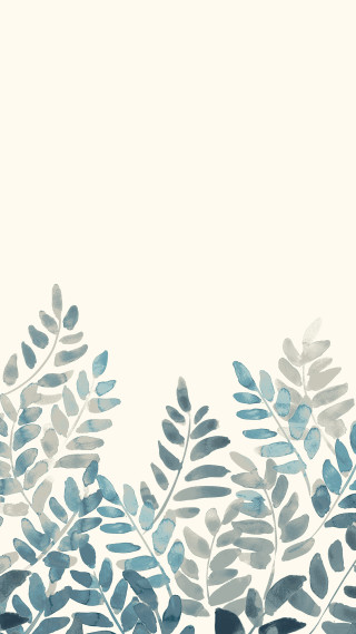 Leaves white background blue border - a blue border free wallpaper for mobile