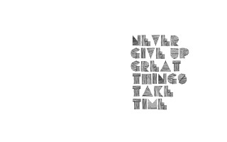 Inspirational typographic blackwhite multigirl wings - time free wallpaper