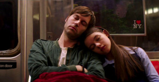 Man woman sleeping train together - alan sutherland free wallpaper