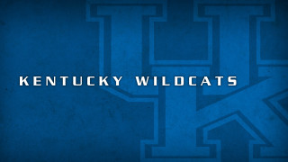Blue kentucky wildcats background logo - typographic free wallpaper