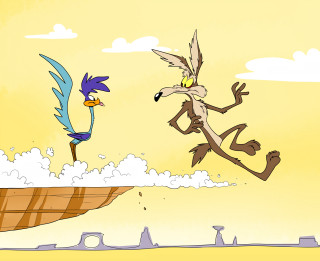 Cartoon bird flying boat sky - cloud and a bird free wallpaper