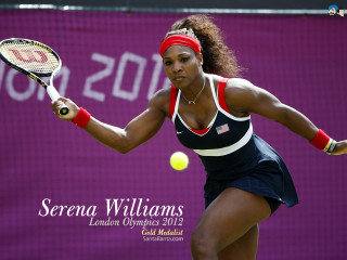 Woman swinging tennis racket ball 2 - a court free wallpaper for desktop