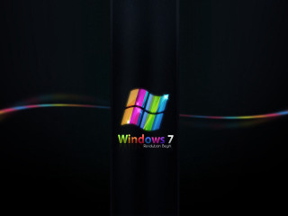 Black background colorful logo rainbow - a colorful logo free wallpaper