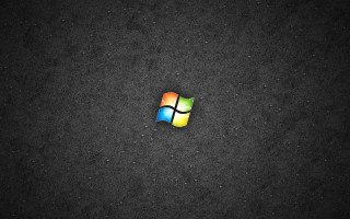 Windows logo black background white - a windows logo free wallpaper