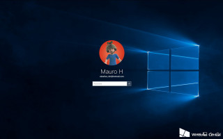 Windows10 startscreen bluebackground redcircle marioh - the screen free wallpaper