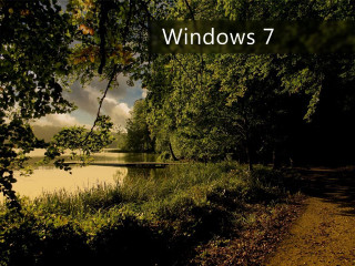 River trees path windows 7 - adobe lightroom free wallpaper